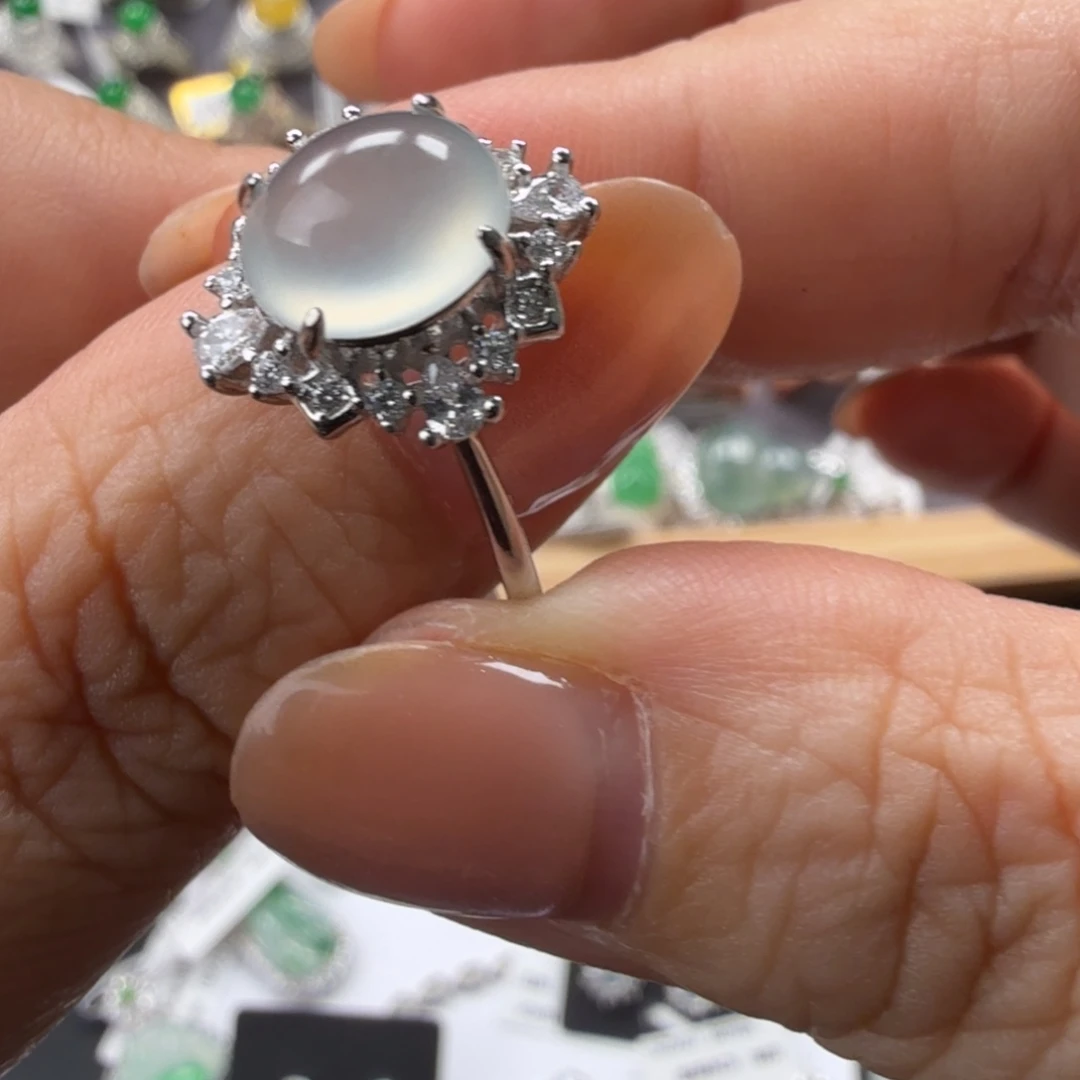 翡翠未镶嵌戒指132