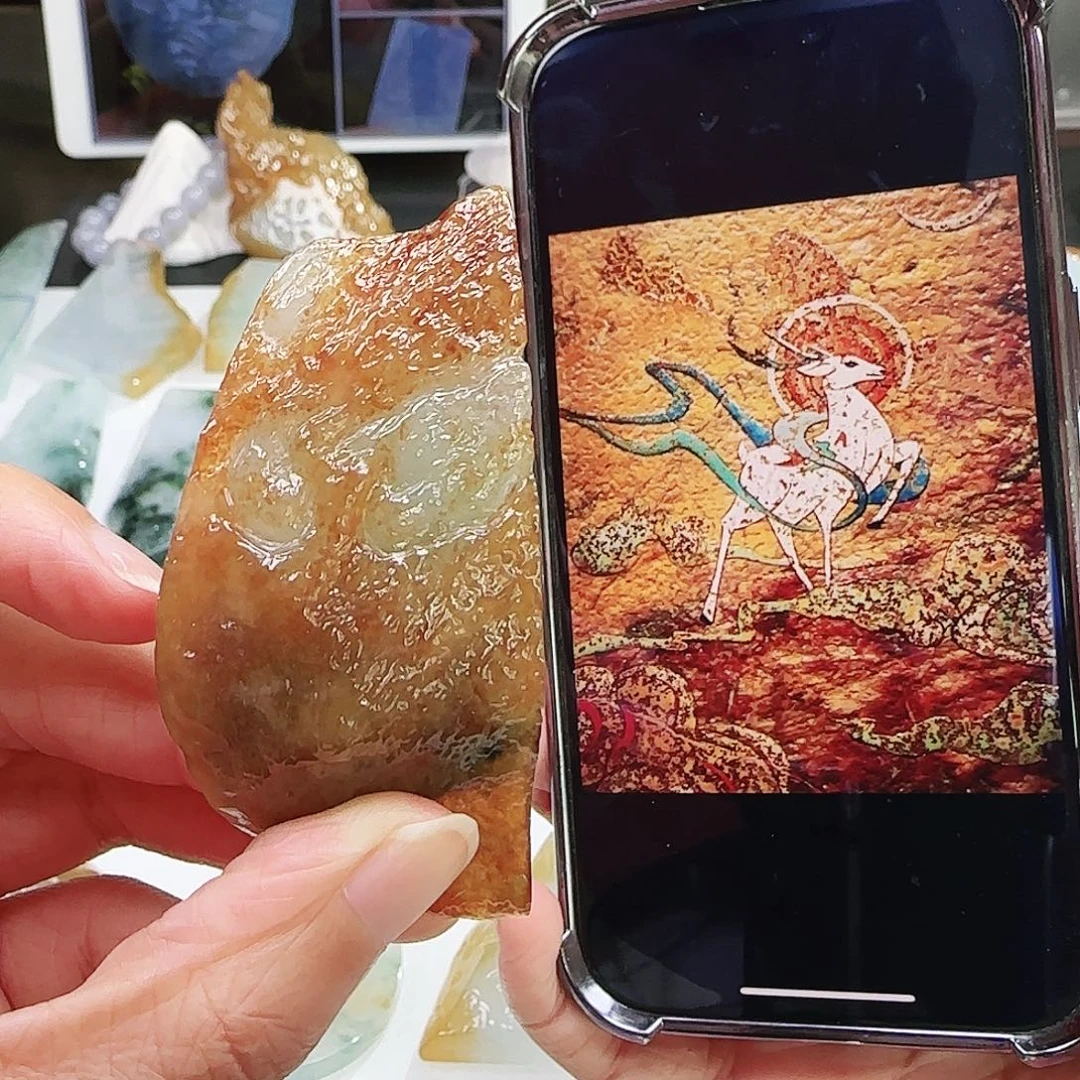 定制翡翠未镶嵌缅甸翡翠挂件