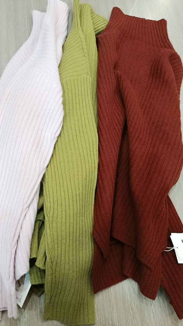 特价商品100%全羊毛堆堆领打底毛衣