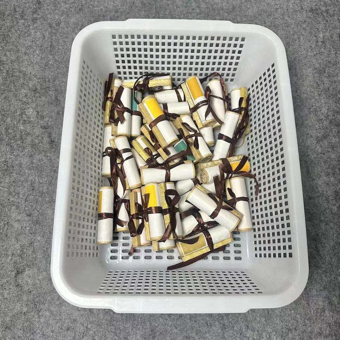 【书心工厂】厂家直销【到手半生半熟书法鎏金小卷轴20个】混搭不挑款