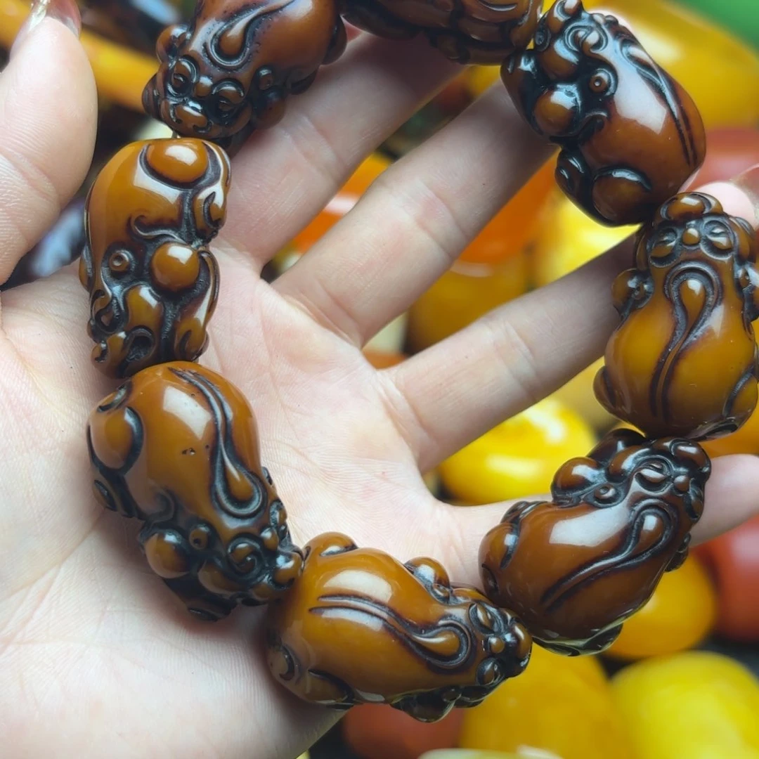 琥珀手链未镶嵌蜜蜡
