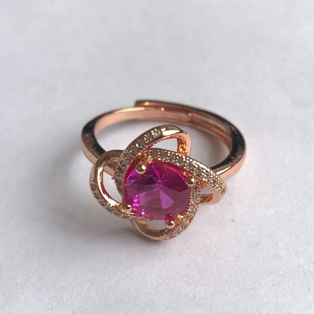 【请梧云初·】精工典藏培育红宝石戒指Y6802