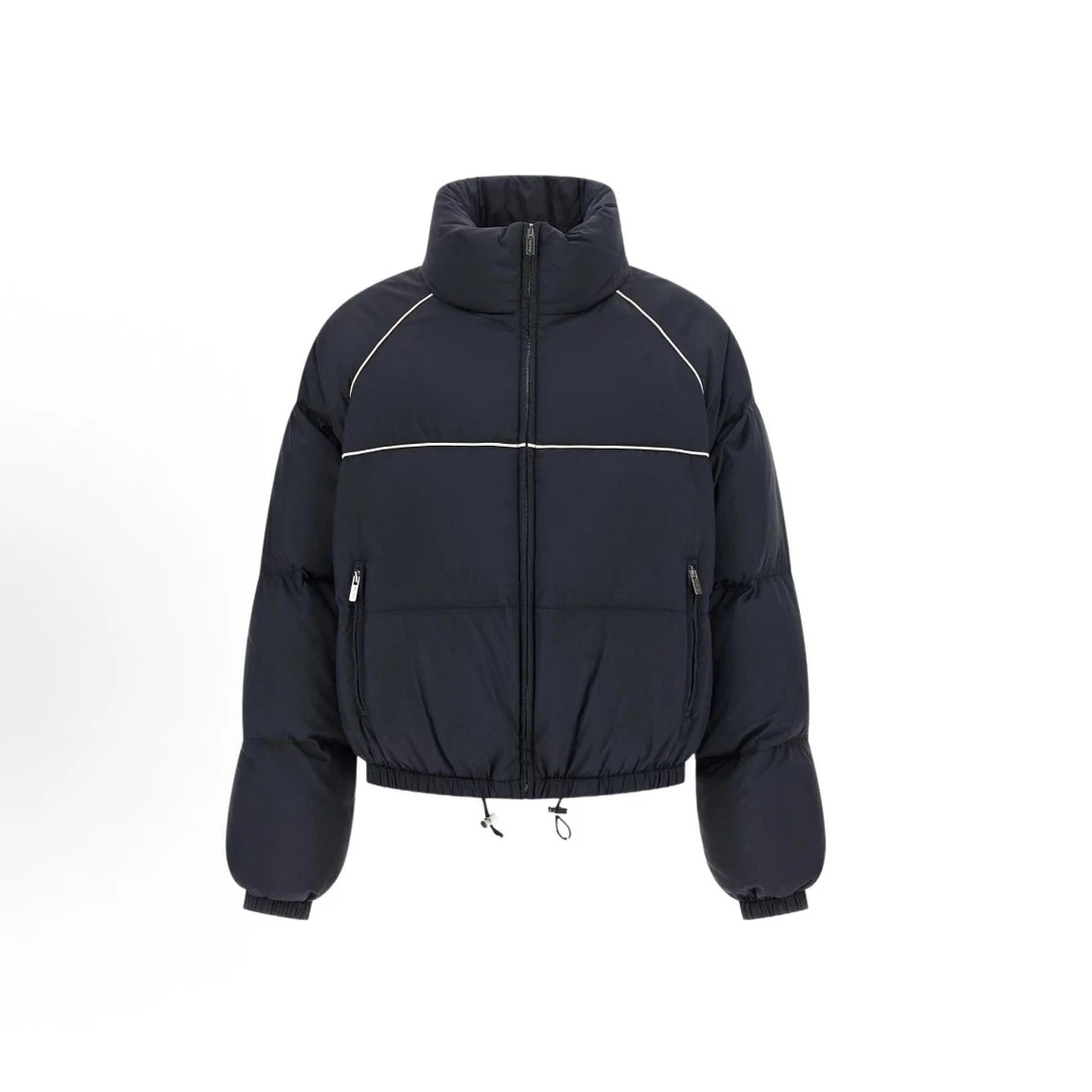 VIC-M1003秋冬新款洋气显瘦百搭藏蓝色拉链外套