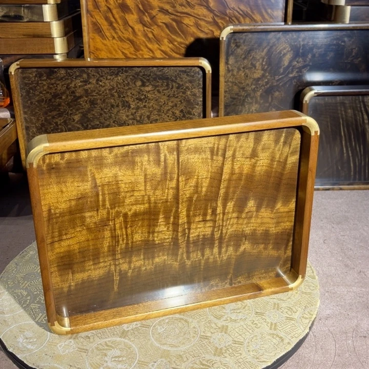 金丝楠无***粉金丝楠木文盘