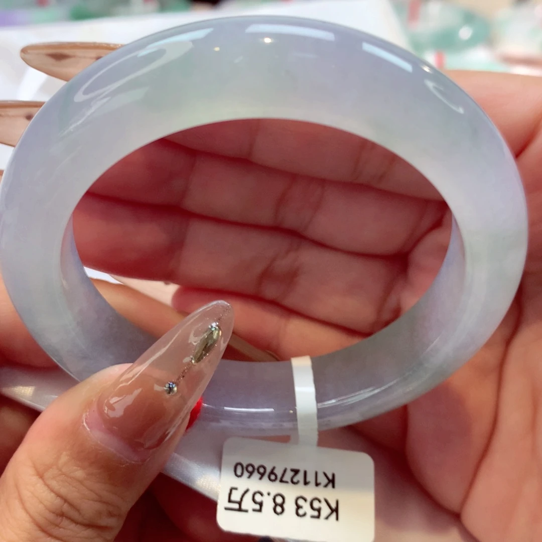 未镶嵌手镯翡翠上新冰春彩34号11