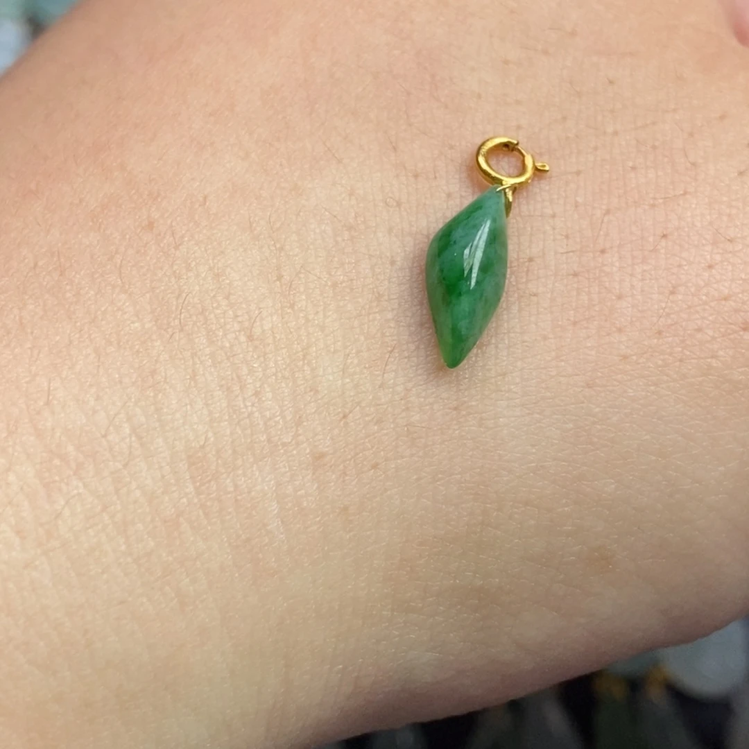 翡翠18K金镶嵌颈饰随行14