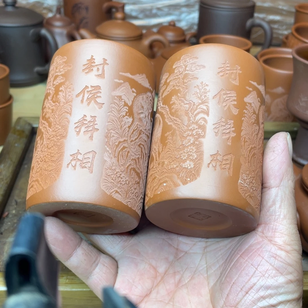 茶壶紫砂原矿赵庄朱泥微微瑕