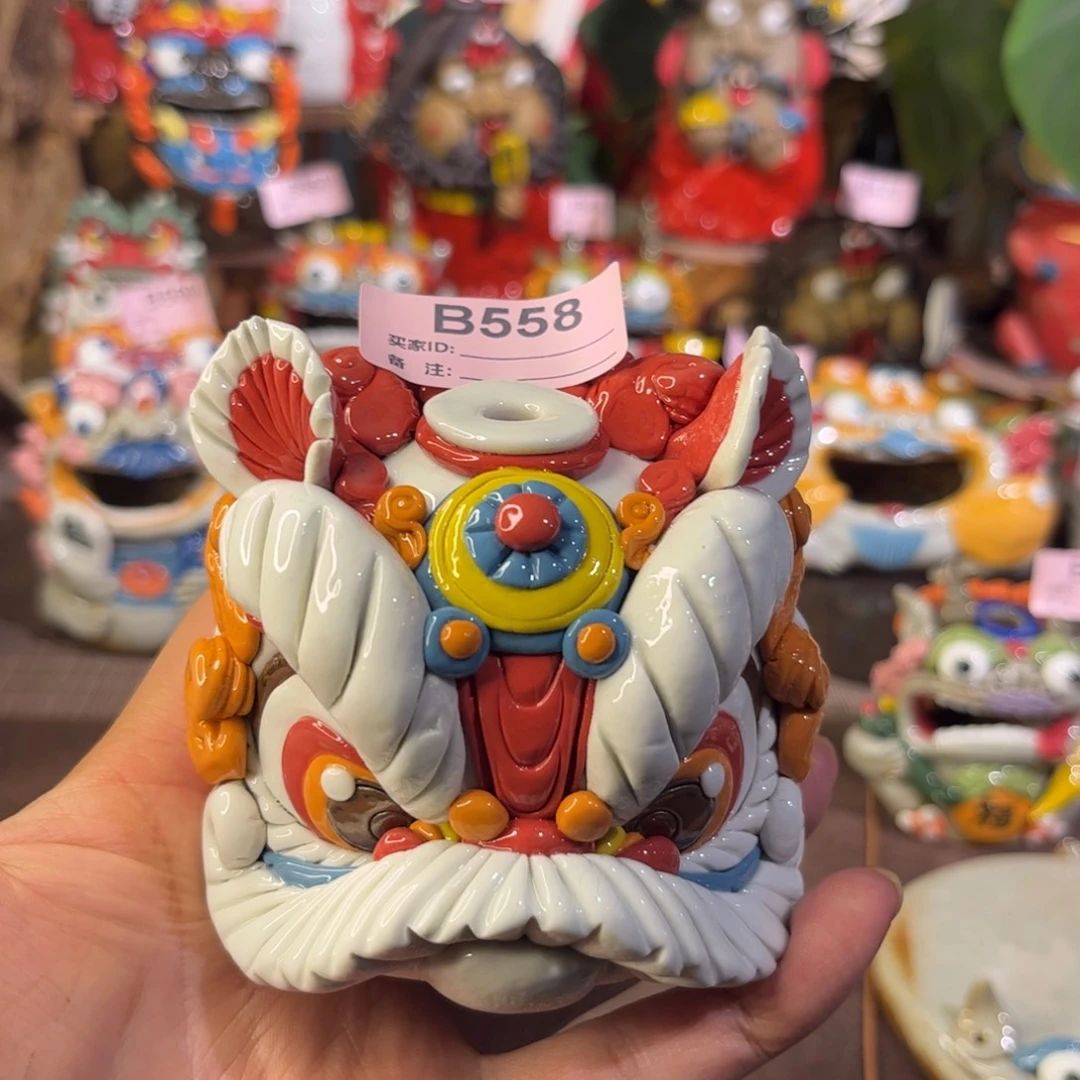 叫***！泥塑纯手工茶宠摆件