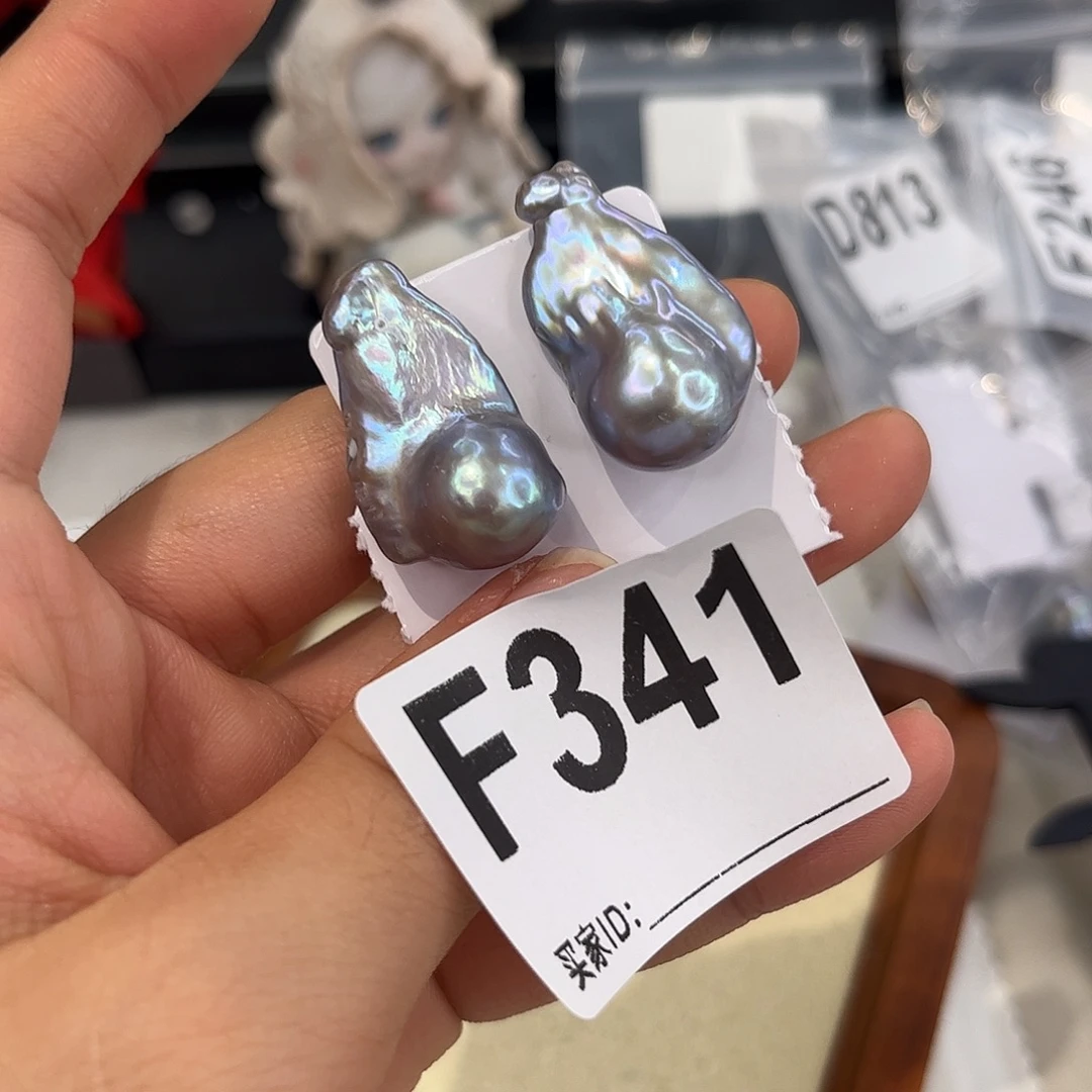 银S925镶嵌淡水珍珠耳饰