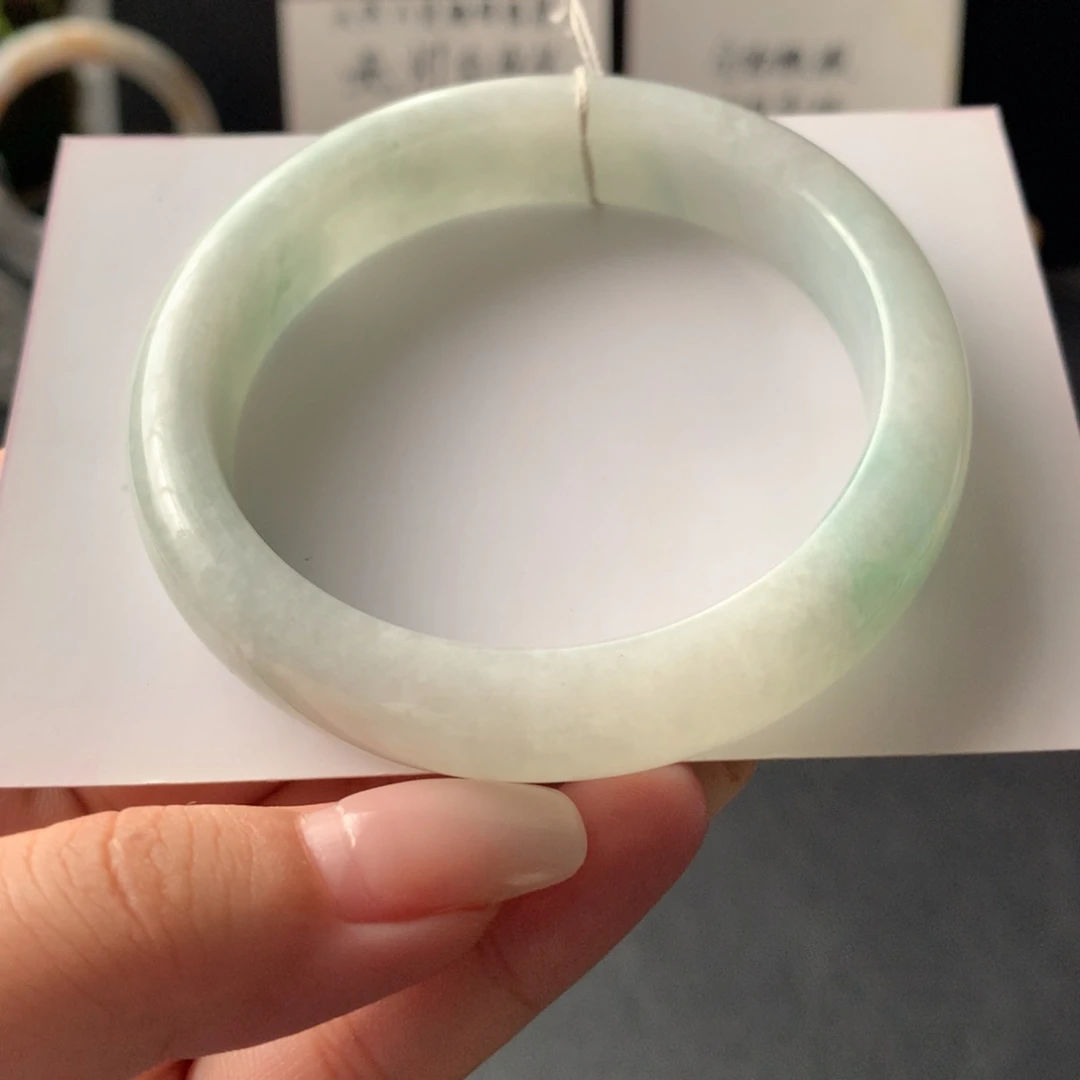 翡翠未镶嵌手镯14号54.3-12.7-8.3