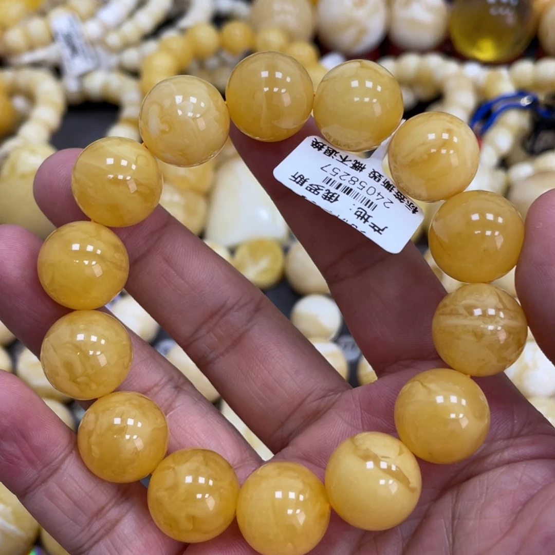 未镶嵌琥珀珠宝奇石15mm瑕疵福利款