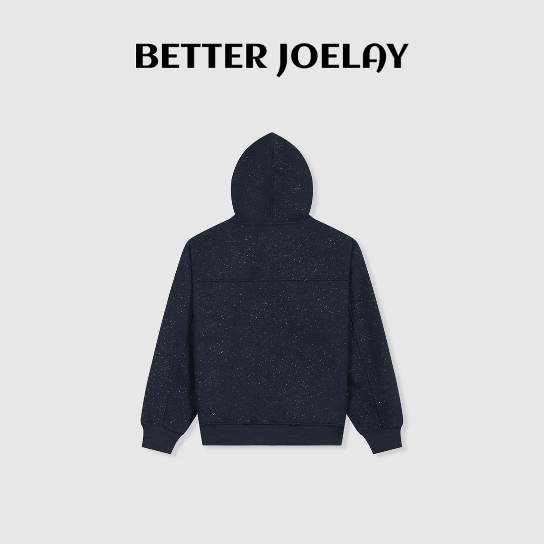 BETTERJOELAY -加绒【永夜之心】时尚连帽开衫卫衣宽松百搭WL9713