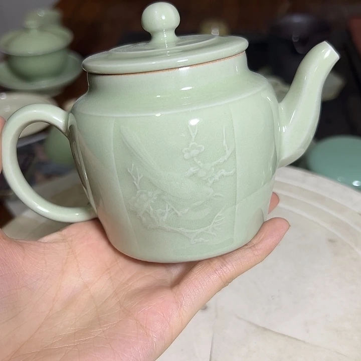 龙泉云间青瓷小米茶器