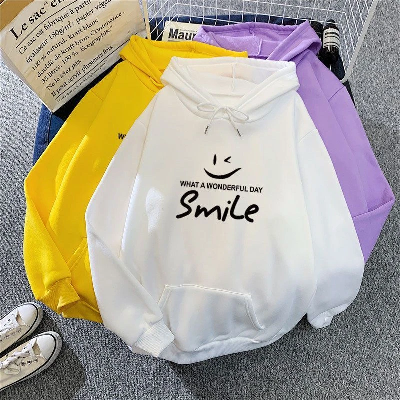 卫衣连帽加绒上衣新款秋冬印花学生大码班服女东南亚宽松字母外