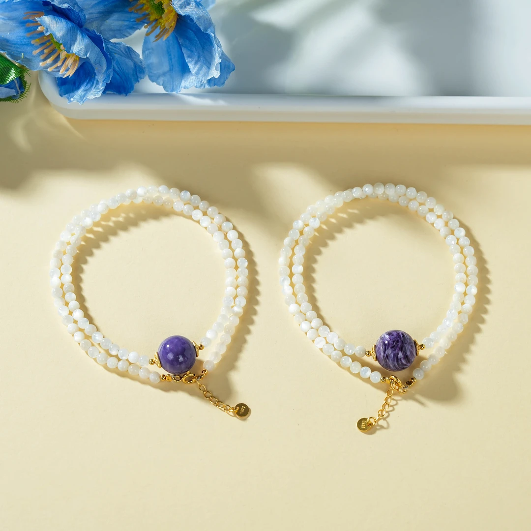 【云上好物】紫龙晶DIY项链 12.5mm多样性发一件-DS82400-6（JG）