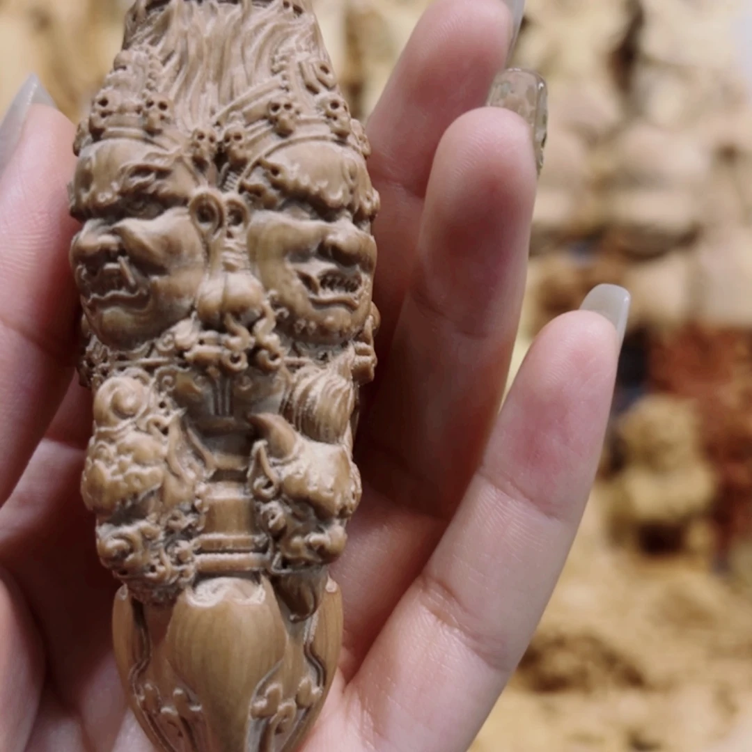 黄杨木黄杨木瑕疵金刚杵