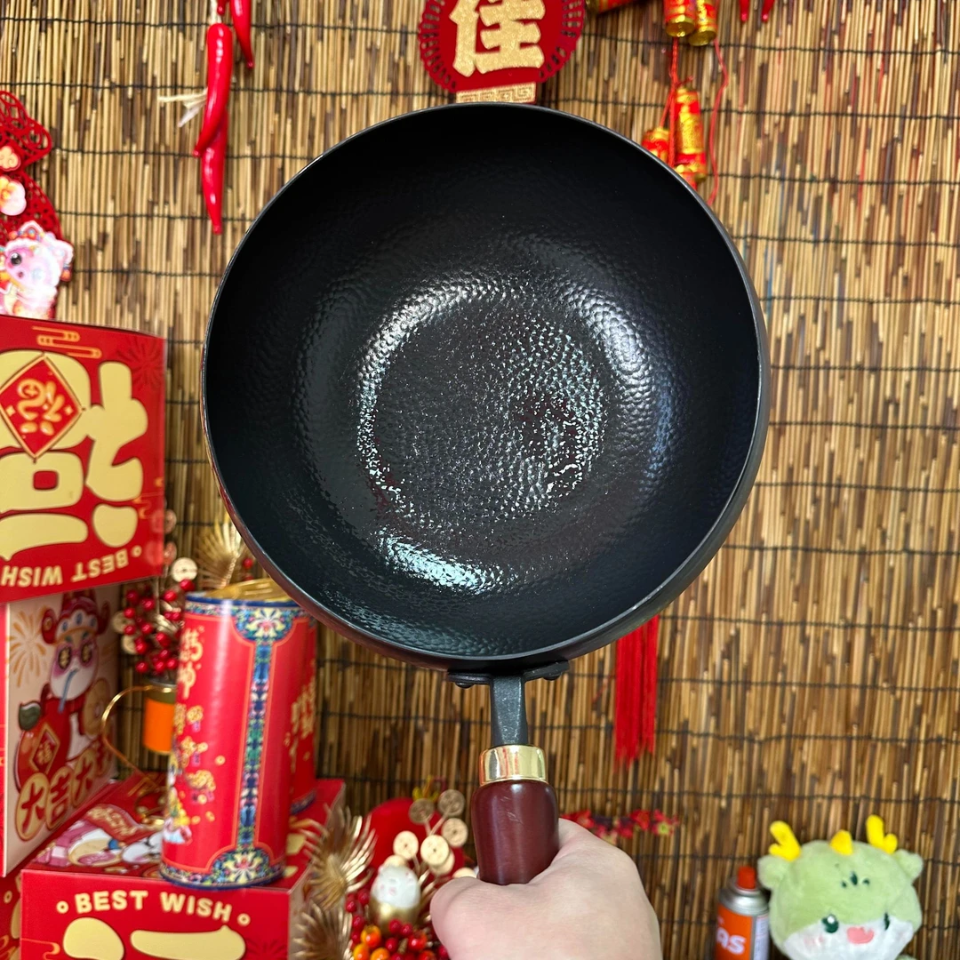 【叫兽专属】章丘锻打大肚锅 锤印款无涂层不粘锅 原产地章丘发货