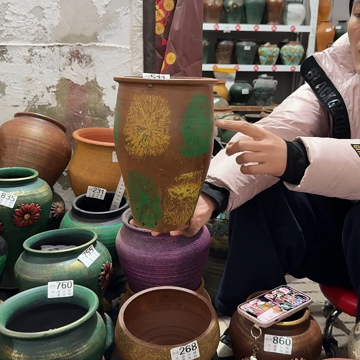 彩绘直筒511高度25口径17