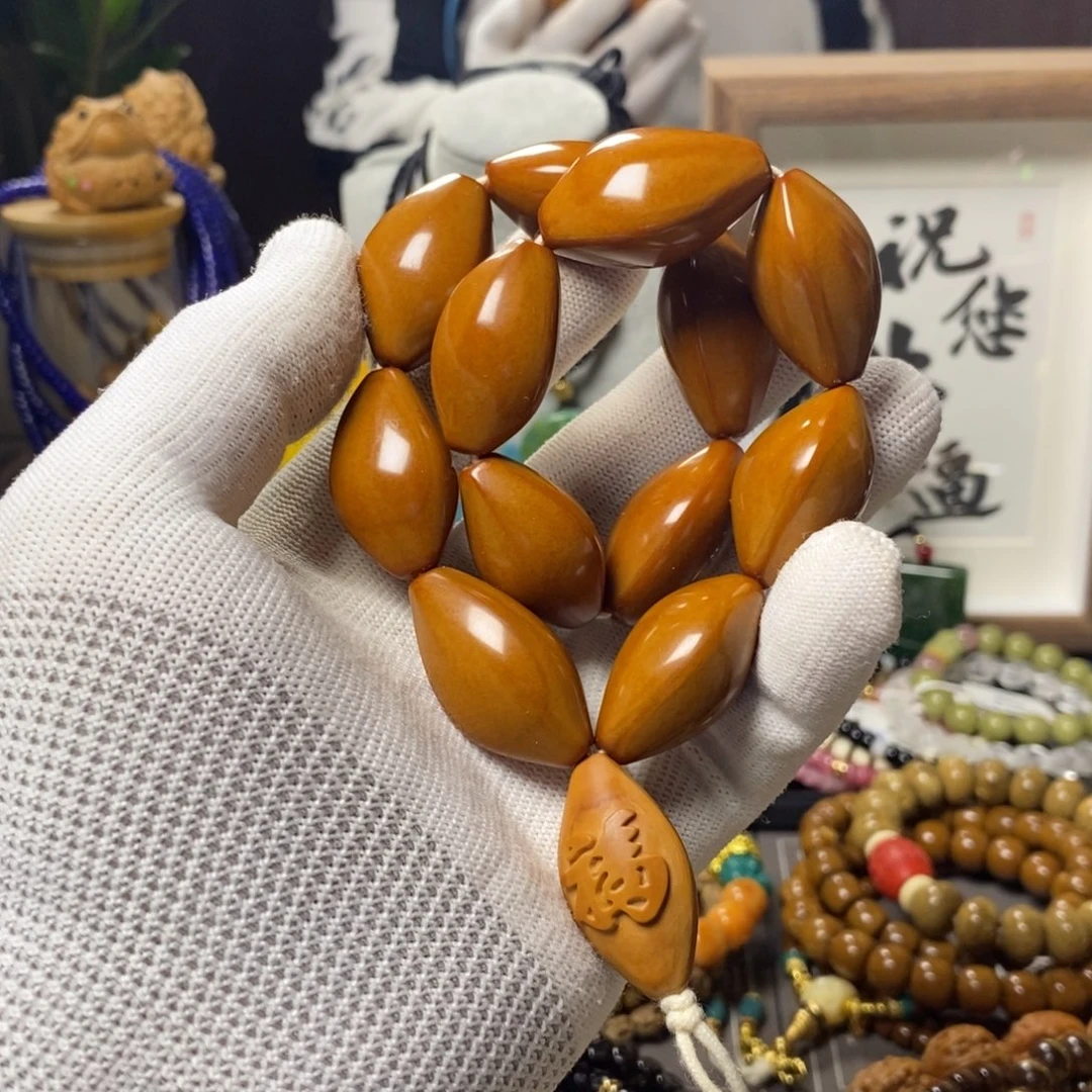 橄榄核手串开播福利油光铁核手持