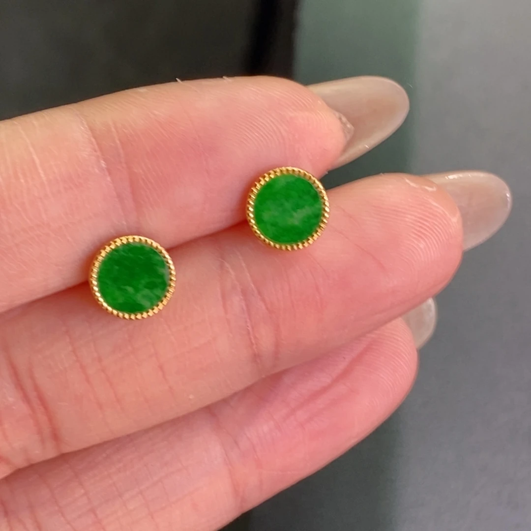 颈饰银S925镶嵌翡翠净货16699