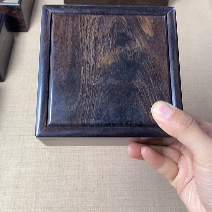 木紫光檀手串盒一物一拍