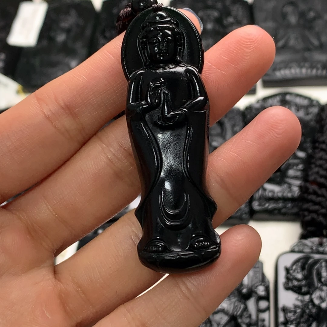 天然a货钢琴黑挂件