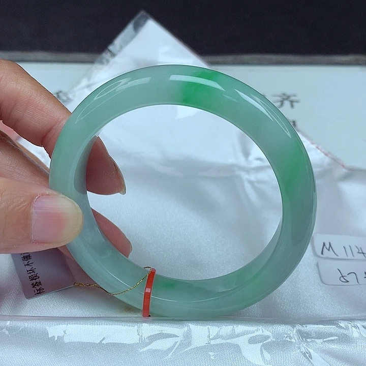 翡翠未镶嵌手镯57圈4832