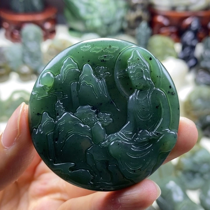 和田玉未镶嵌颈饰