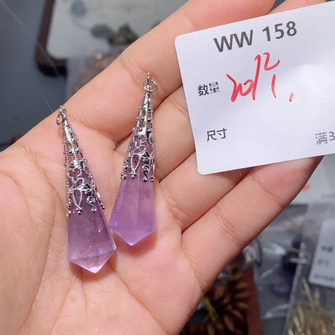 水晶颈饰合金WW158 一个