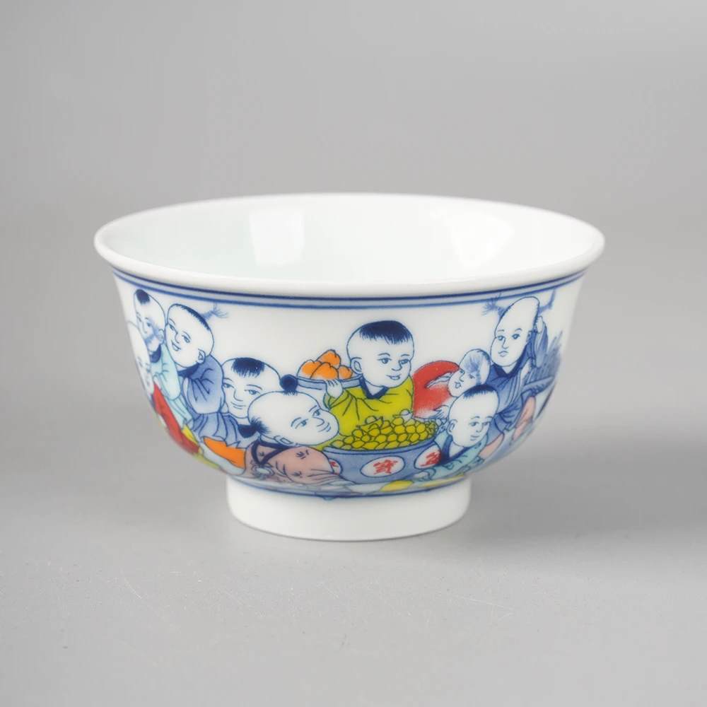 景德镇高温童子品茶杯