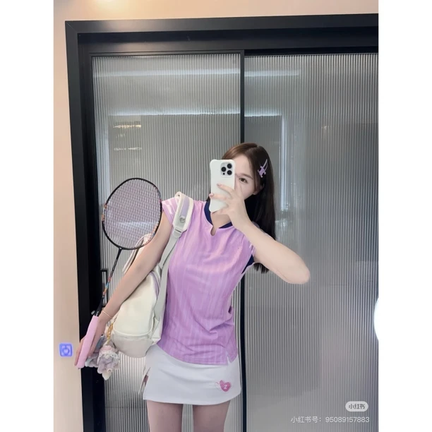 2025新品羽毛球服国家队大赛服男女VC速干透气运动短袖