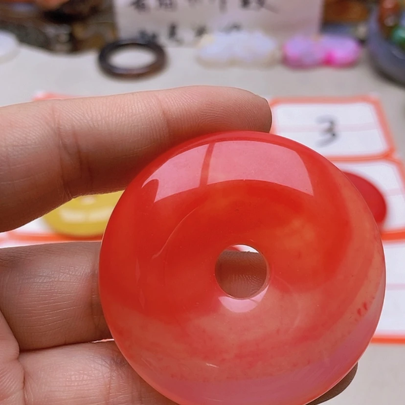 【闪购商品】未镶嵌玛瑙/玉髓珠宝半成品心**为