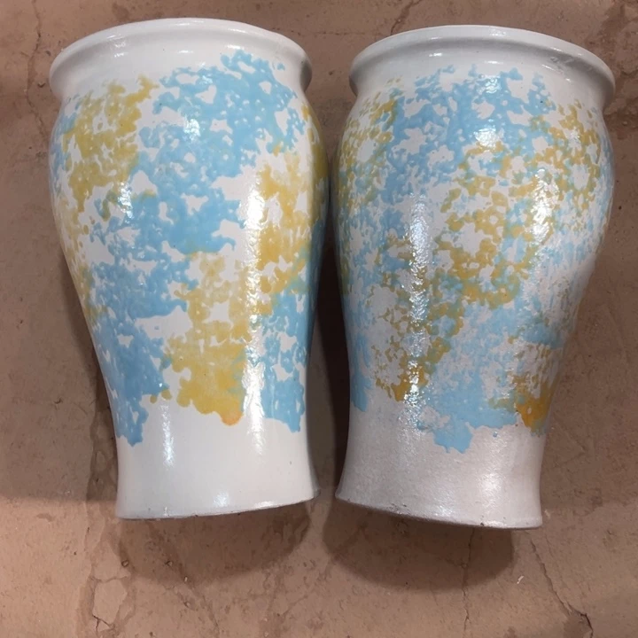 紫砂花盆口径15高度26两只正品