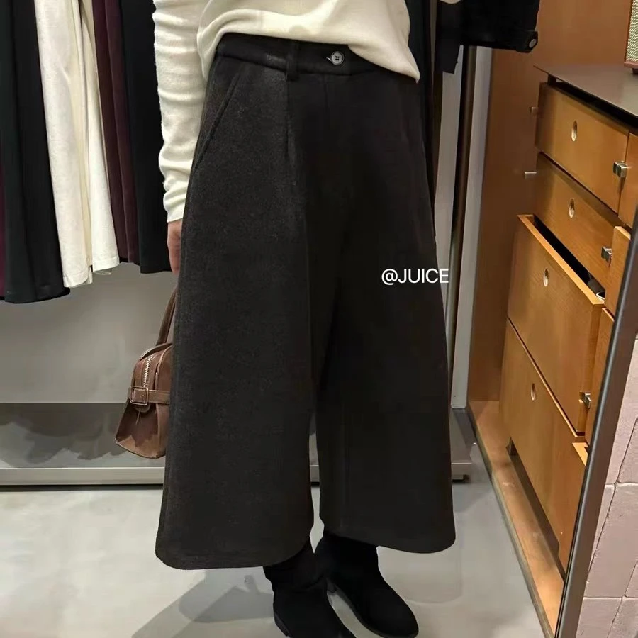 9135厚毛呢七八分裤S-XL【D2】