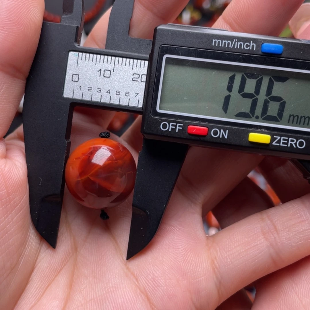 【闪购商品】南红玛瑙19.6圆珠未镶嵌健***乐