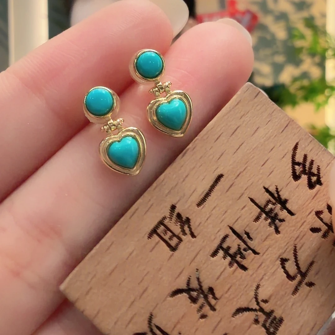 绿松石银S925镶嵌颈饰