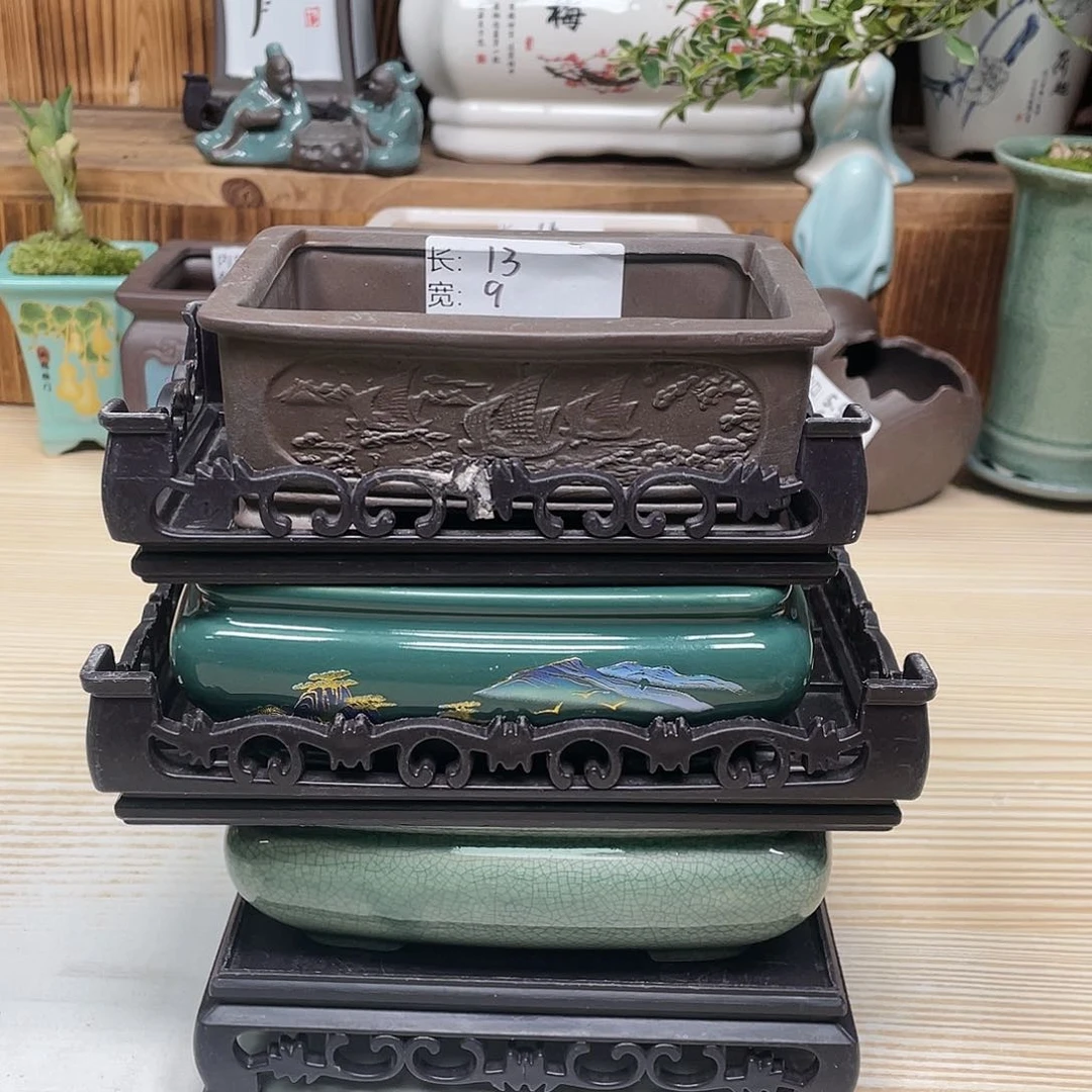 紫砂花盆陶瓷艺术花盆陶瓷