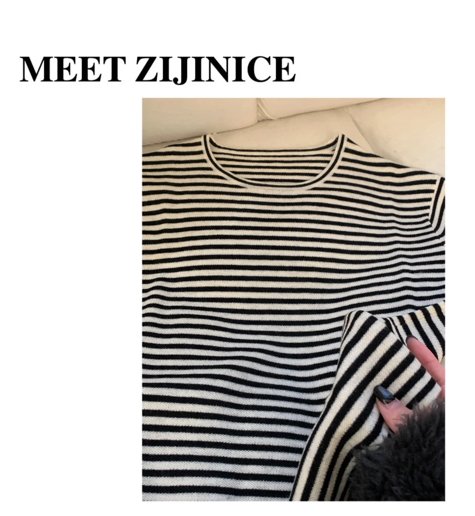 ZIJIN春夏条纹T恤