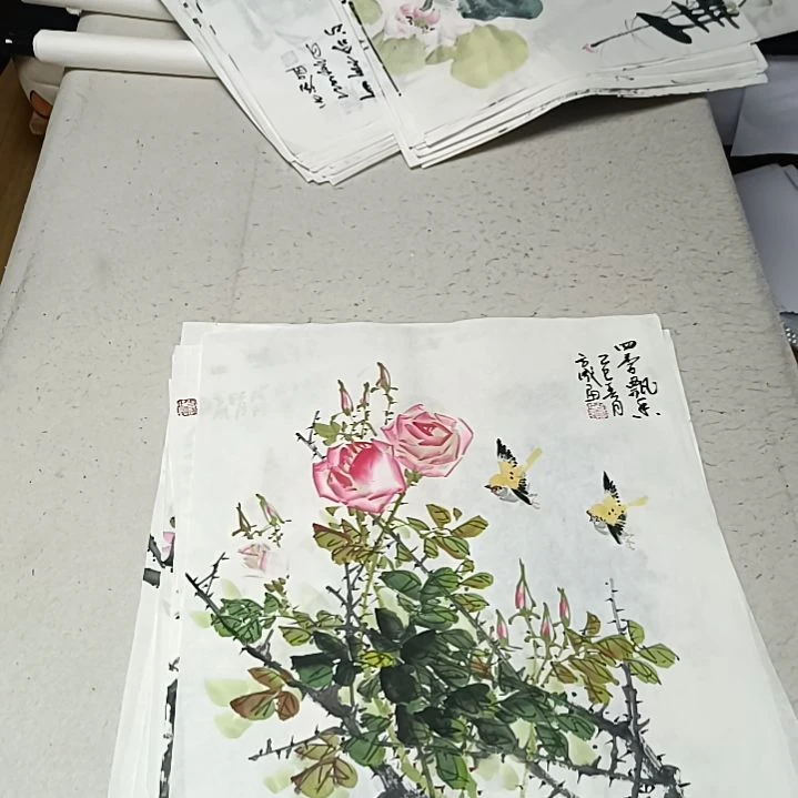 国画傻*哥国画花鸟花鸟国画