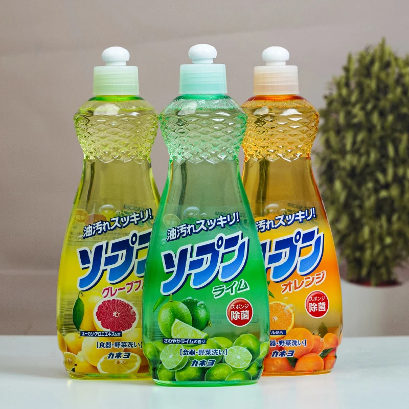 日本进口KANEYO洗洁精装果蔬洗涤灵洗碗去油渍不伤手家庭特价