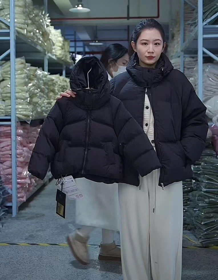 【糯米丸子】Y028女童男童短款加厚连帽冬季热卖白鸭绒外套
