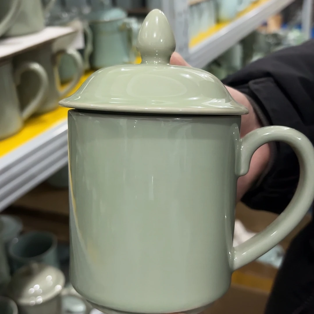 龙泉云间青瓷小米茶器