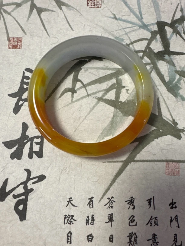 W1498 五九加一口糖缅甸翡翠手镯