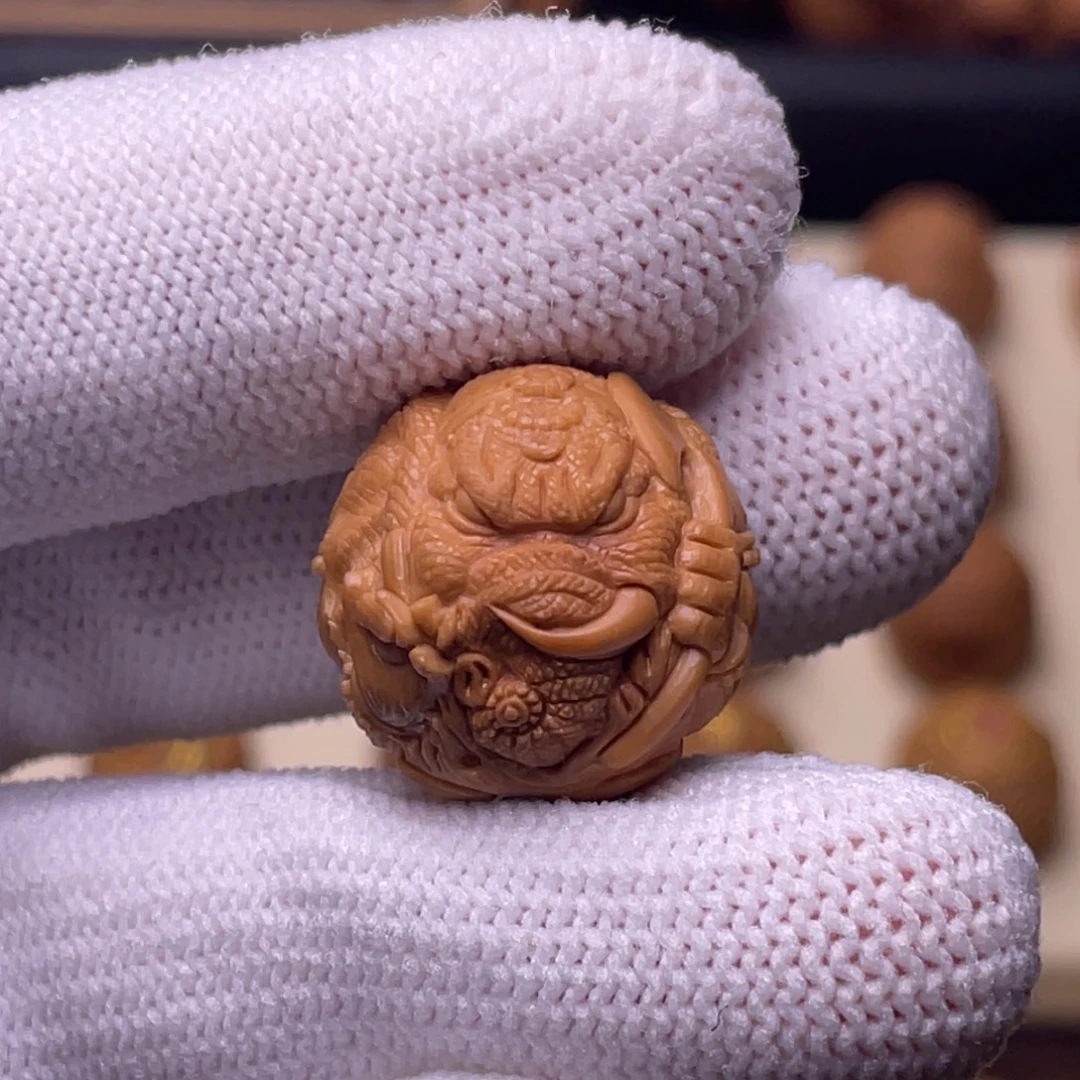 n***o猴头核桃吊坠顶工四臂象神18.6