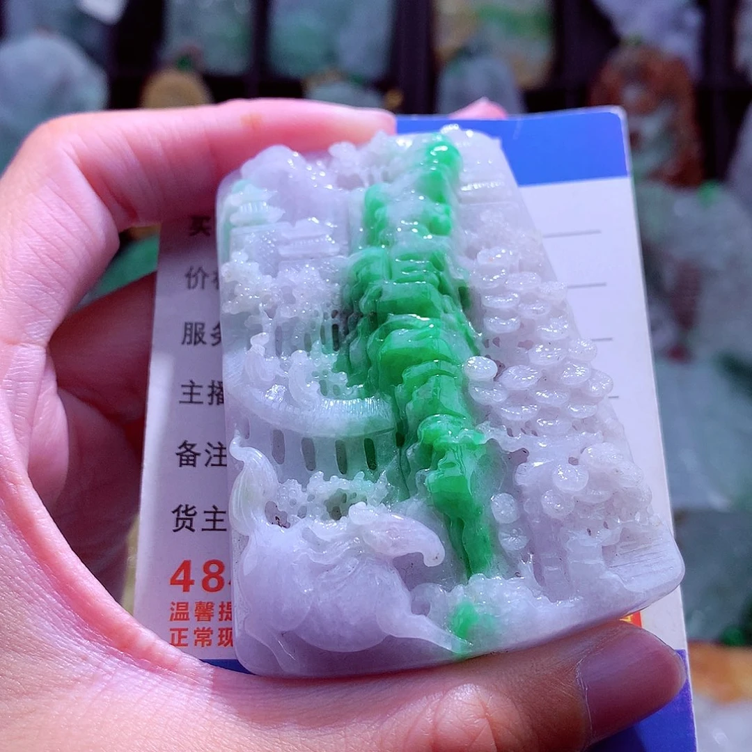 颈饰未镶嵌翡翠天然