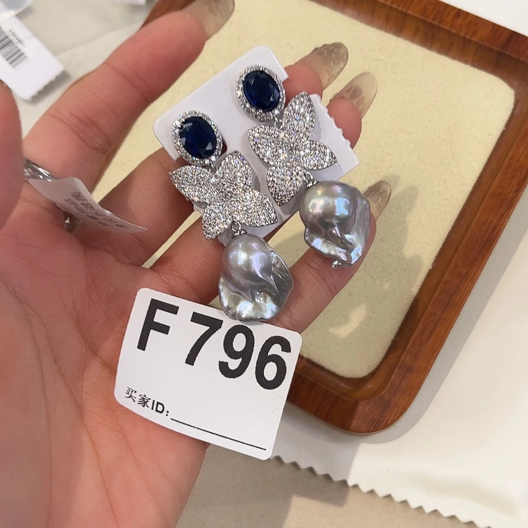 耳饰合金淡水珍珠