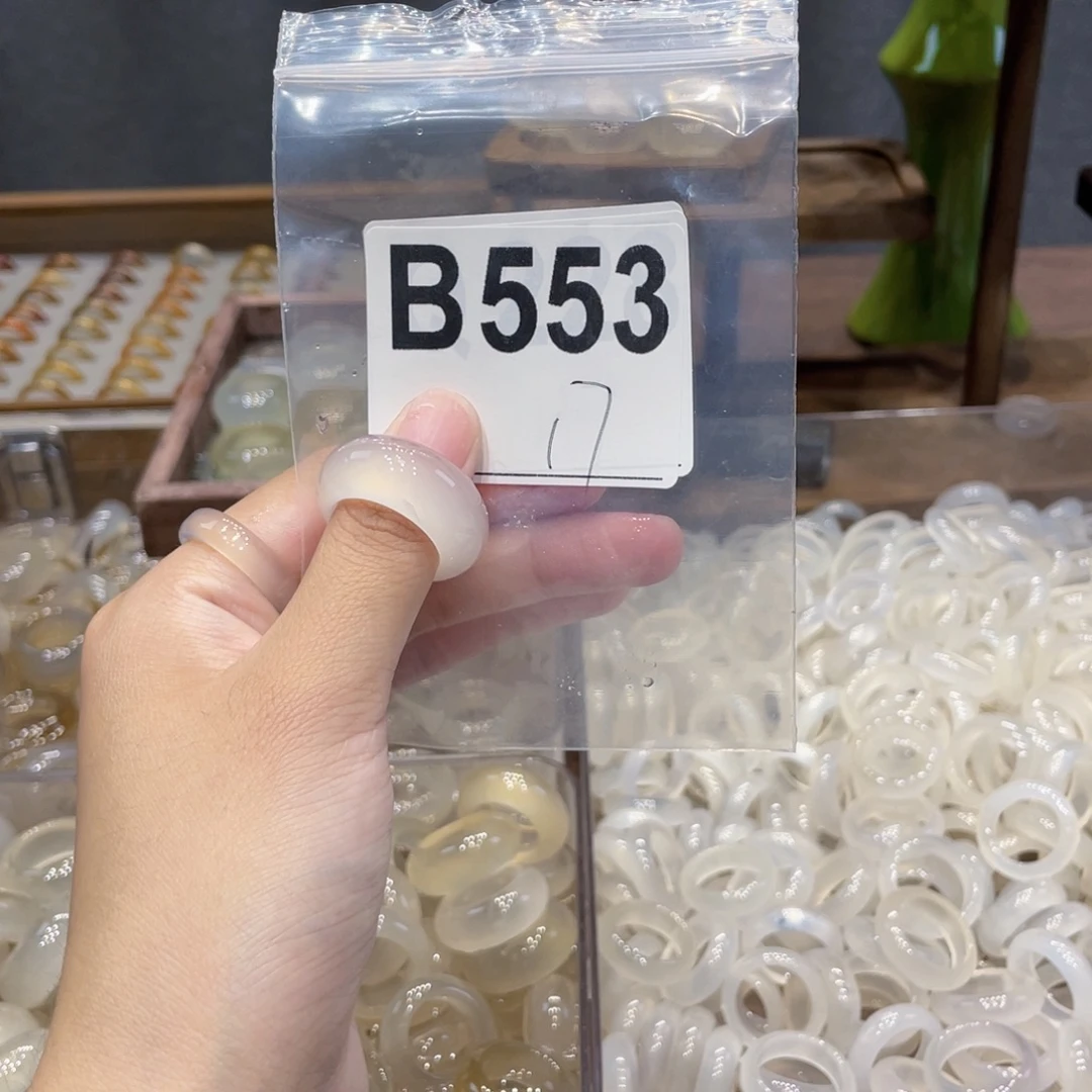 玛瑙/玉髓未镶嵌戒指553