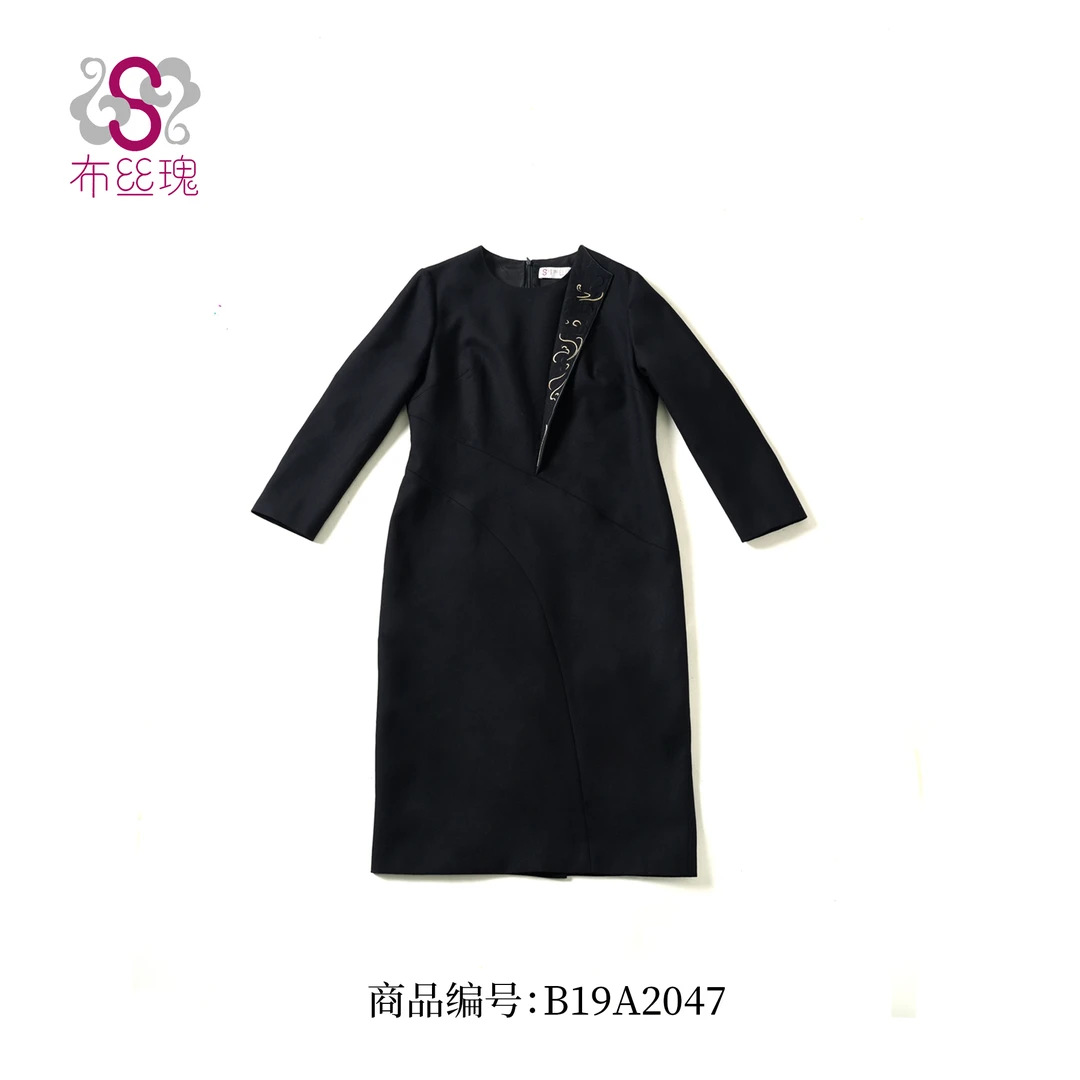 【守义】B19A2047 黑色连衣裙