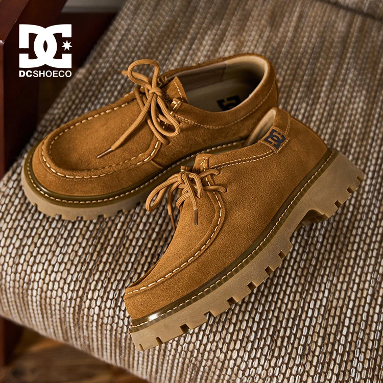DCSHOES CRAG EDGE 2025新款男鞋英伦风复古时尚百搭低帮休闲皮鞋
