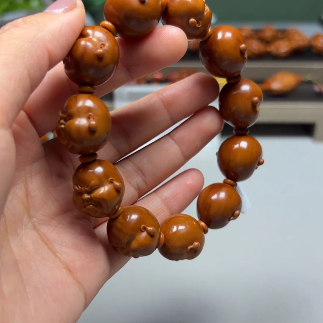 橄榄核吊坠百态手串